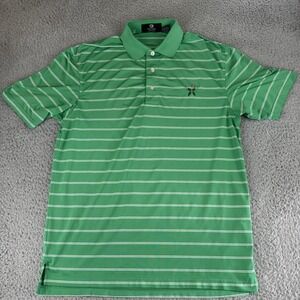Bandon Dunes‎ Bandon Reserve Golf Polo Shirt Rare Green Striped Men's Size Small